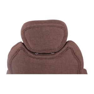 Sillón de oficina CARMELO TELA, Reposacabezas Ajustable, Crema