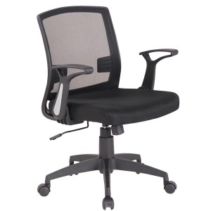 Silla de Oficina PACIFICA, Brazos Abatibles, Negra