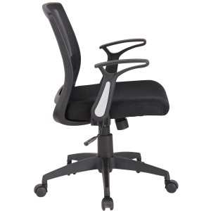 Silla de Oficina PACIFICA, Brazos Abatibles, Negra