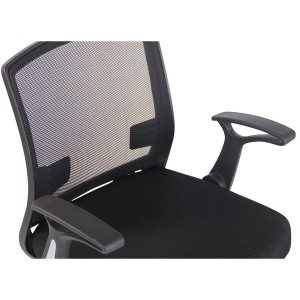Silla de Oficina PACIFICA, Brazos Abatibles, Negra