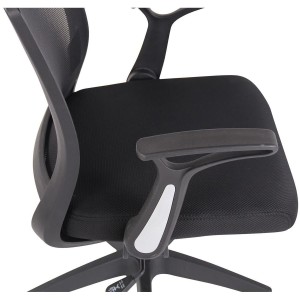 Silla de Oficina PACIFICA, Brazos Abatibles, Negra