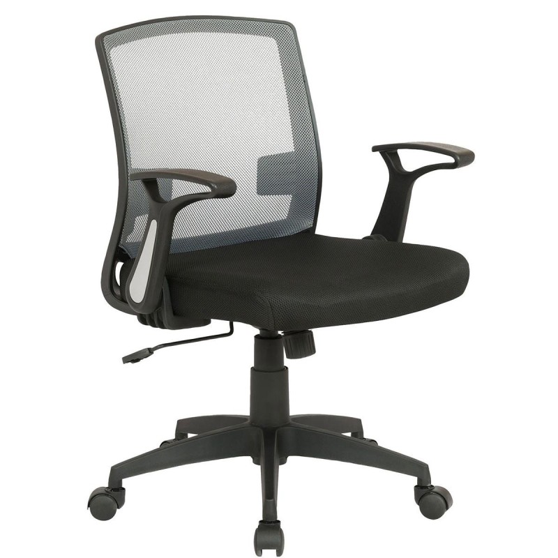 Silla de Oficina PACIFICA, Brazos Abatibles, Negra