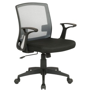 Silla de Oficina PACIFICA, Brazos Abatibles, Negra