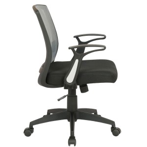 Silla de Oficina PACIFICA, Brazos Abatibles, Negra