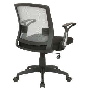 Silla de Oficina PACIFICA, Brazos Abatibles, Negra