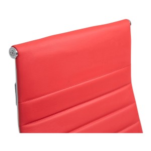 Silla de Oficina KOLMU PIEL REAL, base de metal, negro