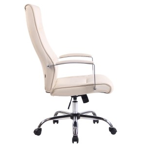 Silla de Oficina PONTIAC PIEL, color Marrón