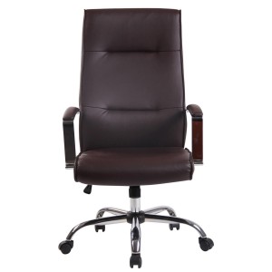 Silla de Oficina PONTIAC PIEL, color Marrón