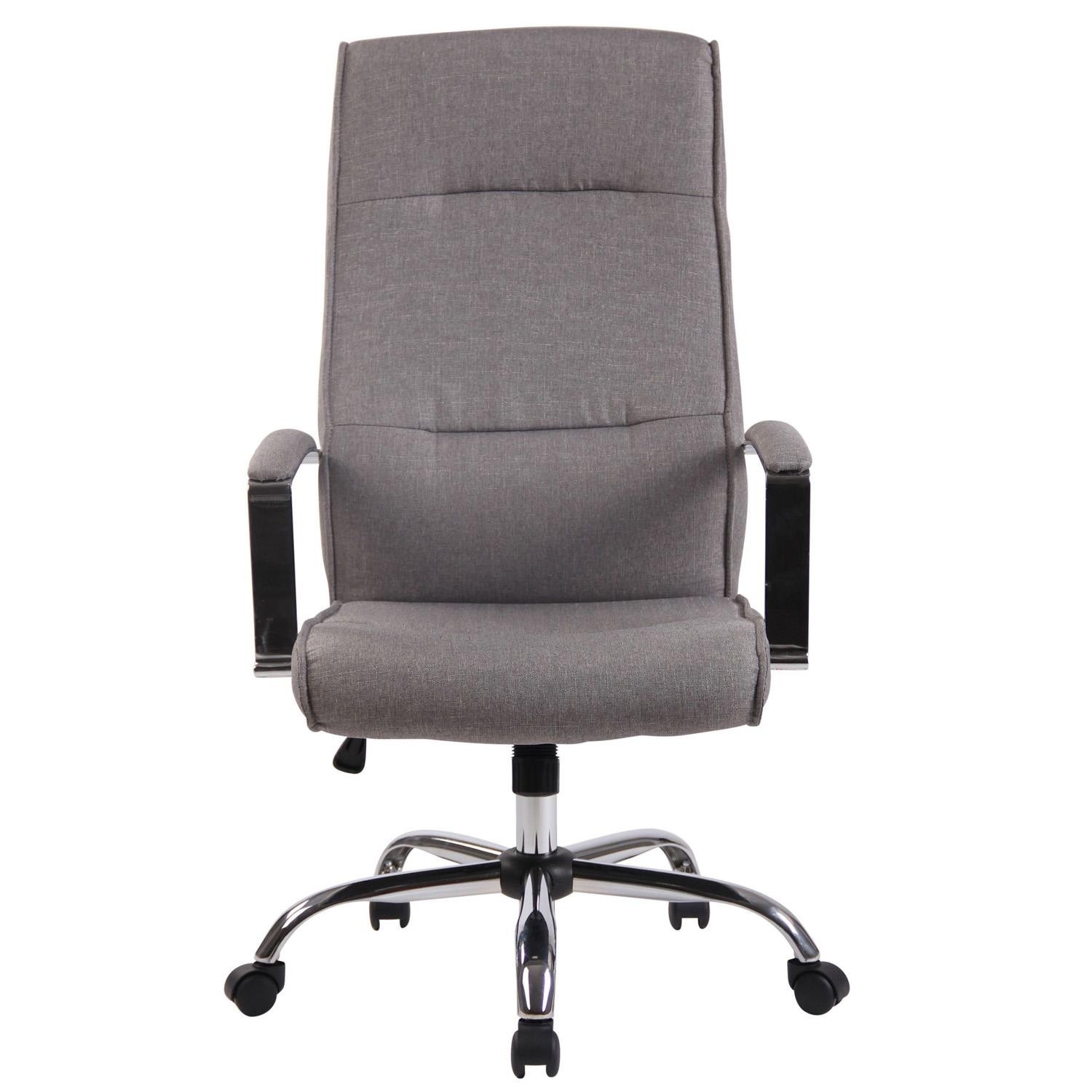 Silla de Oficina PONTIAC TELA, Grueso Acolchado, Base Metálica, color Negro