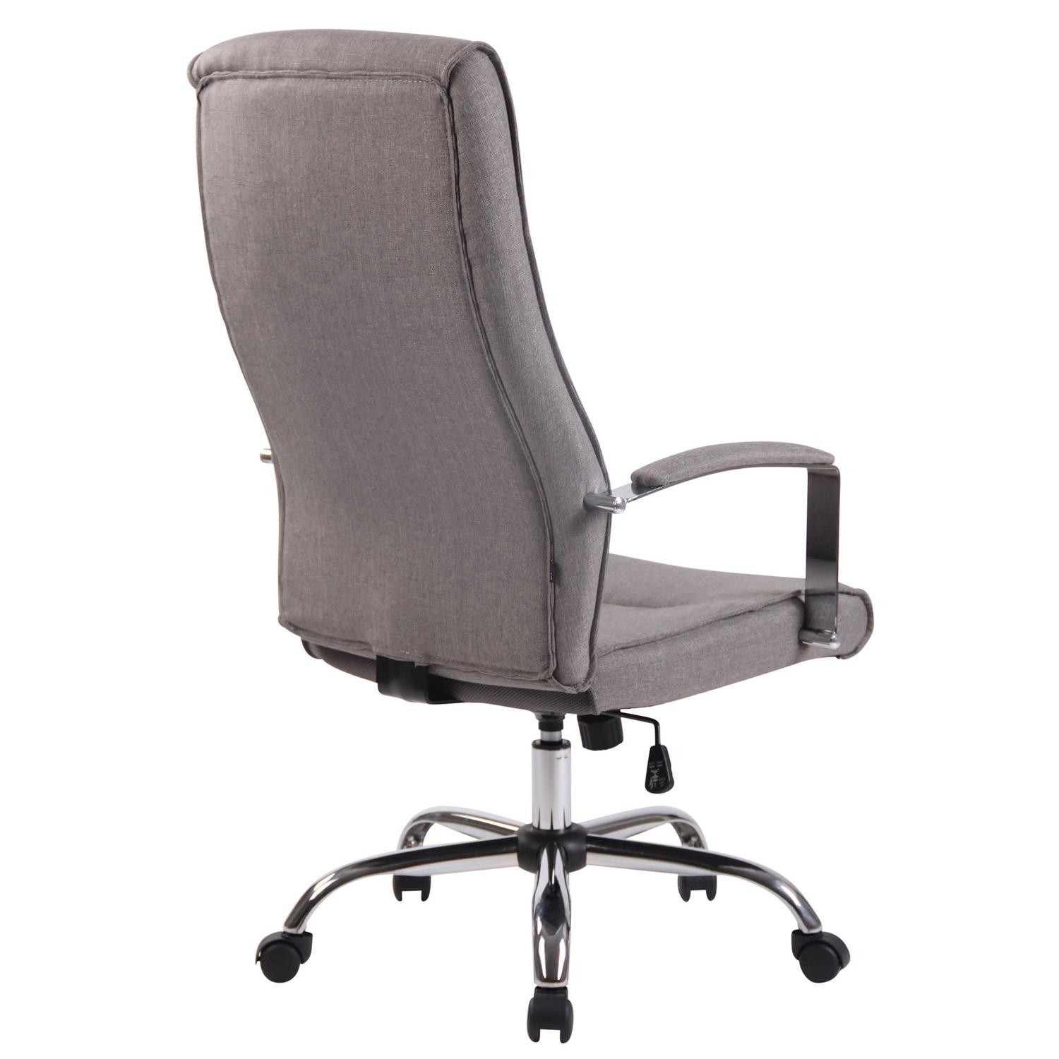 Silla de Oficina PONTIAC TELA, Grueso Acolchado, Base Metálica, color Negro