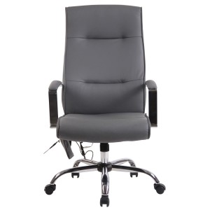 Silla de Oficina PONTIAC MASAJE PIEL, color Negro