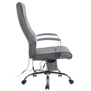 Silla de Oficina PONTIAC MASAJE PIEL, color Negro