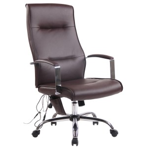 Silla de Oficina PONTIAC MASAJE PIEL, color Negro