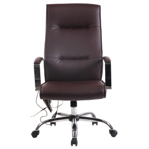 Silla de Oficina PONTIAC MASAJE PIEL, color Negro