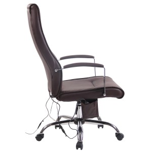 Silla de Oficina PONTIAC MASAJE PIEL, color Negro