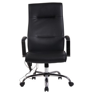 Silla de Oficina PONTIAC MASAJE PIEL, color Negro