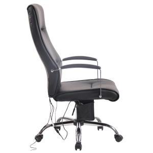 Silla de Oficina PONTIAC MASAJE PIEL, color Negro