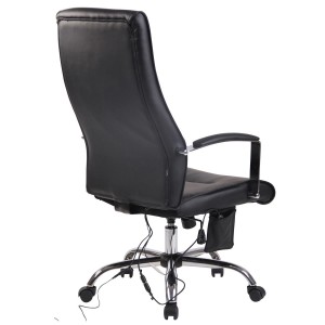 Silla de Oficina PONTIAC MASAJE PIEL, color Negro