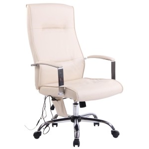 Silla de Oficina PONTIAC MASAJE PIEL, color Negro