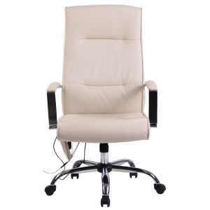 Silla de Oficina PONTIAC MASAJE PIEL, color Negro