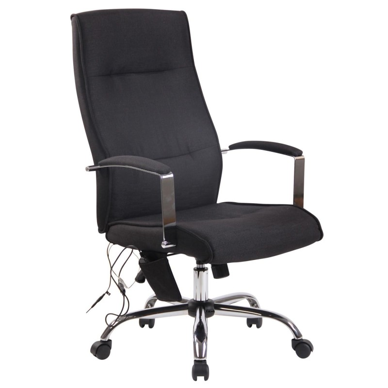 Silla de Oficina PONTIAC MASAJE TELA, color Negro
