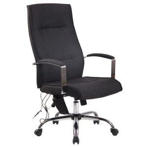 Silla de Oficina PONTIAC MASAJE TELA, color Negro