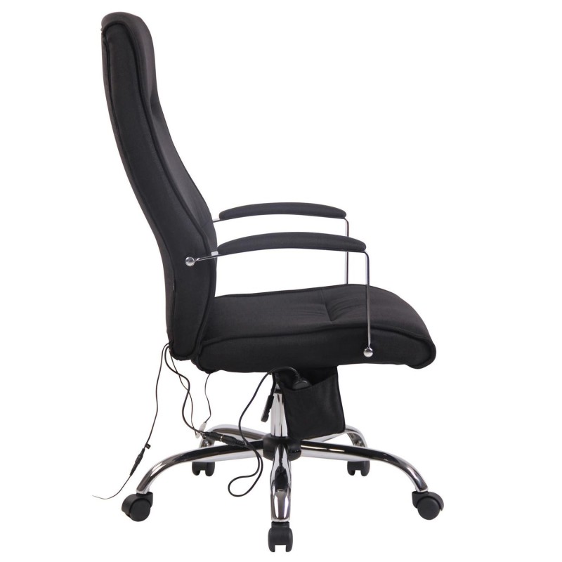 Silla de Oficina PONTIAC MASAJE TELA, color Negro