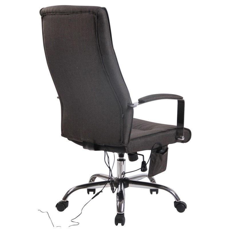 Silla de Oficina PONTIAC MASAJE TELA, color Negro
