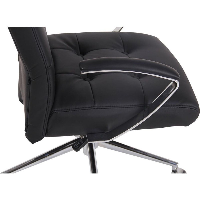 Sillón de Oficina VIRGINIA PIEL, color Negro