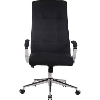 Sillón de Oficina VIRGINIA TELA, color Negro 2