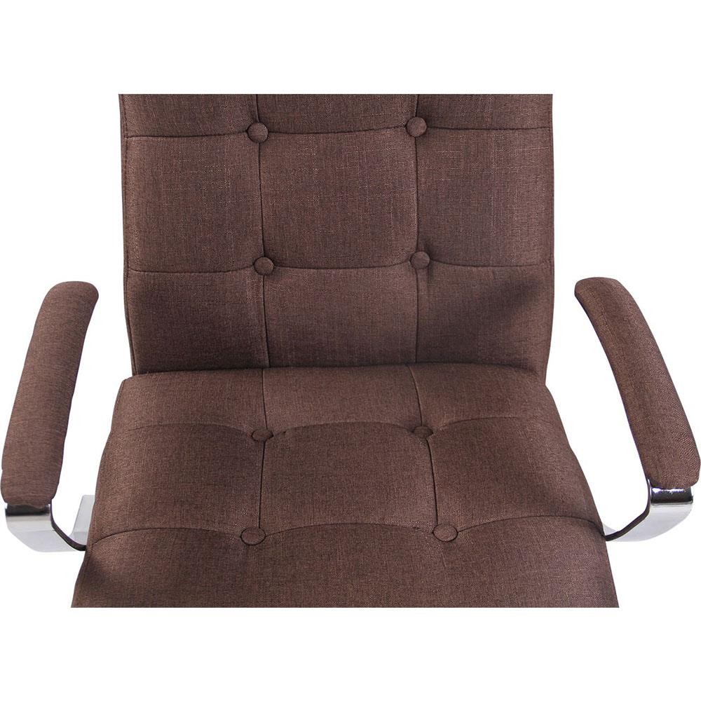 Sillón de Oficina VIRGINIA TELA, Grueso Acolchado, Base Metálica, color Negro
