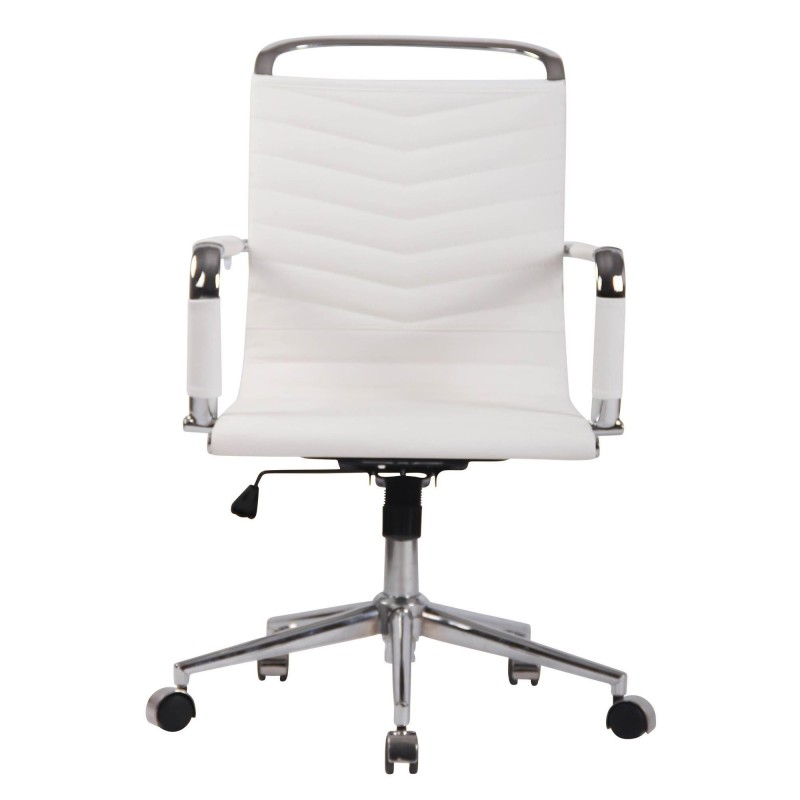Silla de Oficina SIGRID en Piel Auténtica Negra