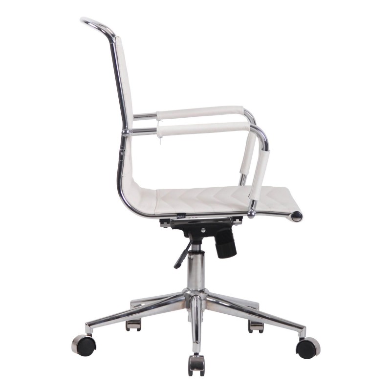 Silla de Oficina SIGRID en Piel Auténtica Negra