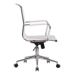 Silla de Oficina SIGRID en Piel Auténtica Negra