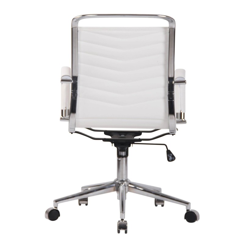 Silla de Oficina SIGRID en Piel Auténtica Negra
