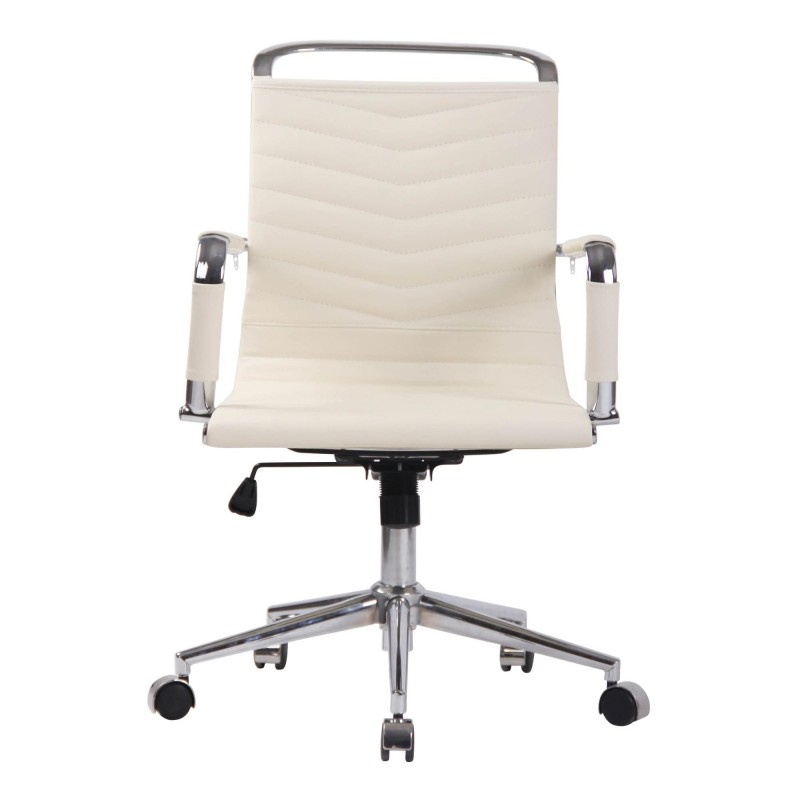Silla de Oficina SIGRID en Piel Auténtica Negra