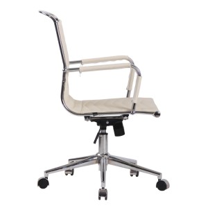 Silla de Oficina SIGRID en Piel Auténtica Negra