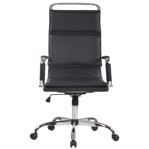 Silla de Oficina QUEBEC PIEL REAL, Color Marrón