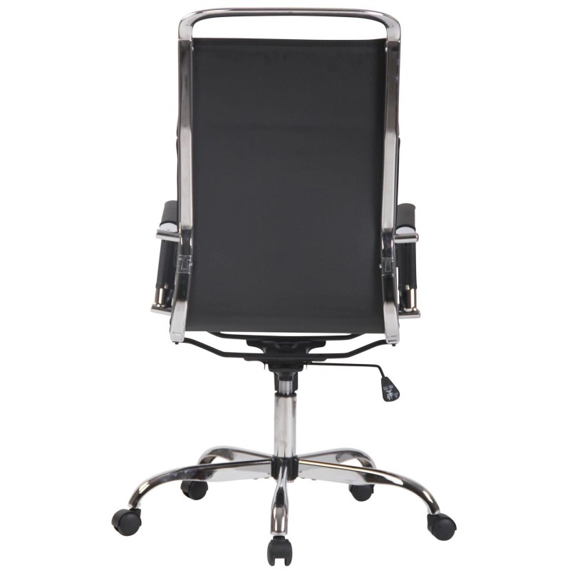 Silla de Oficina QUEBEC PIEL REAL, Color Marrón