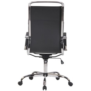 Silla de Oficina QUEBEC PIEL REAL, Color Marrón