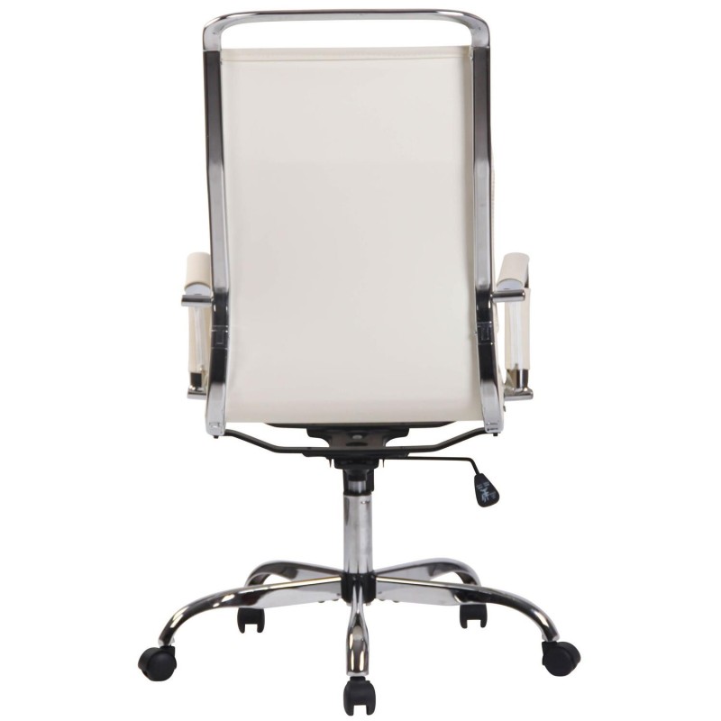 Silla de Oficina QUEBEC PIEL REAL, Color Marrón