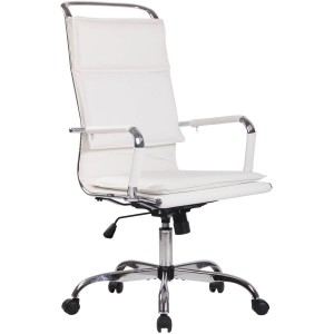 Silla de Oficina QUEBEC PIEL REAL, Color Marrón