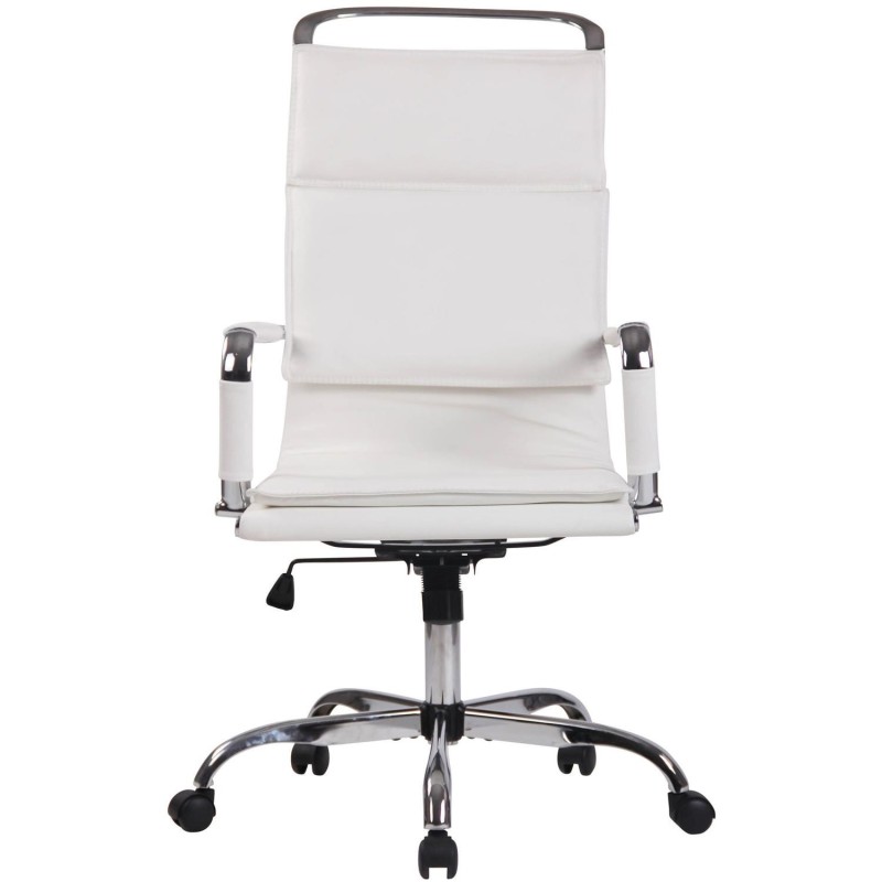 Silla de Oficina QUEBEC PIEL REAL, Color Marrón