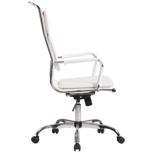 Silla de Oficina QUEBEC PIEL REAL, Color Marrón