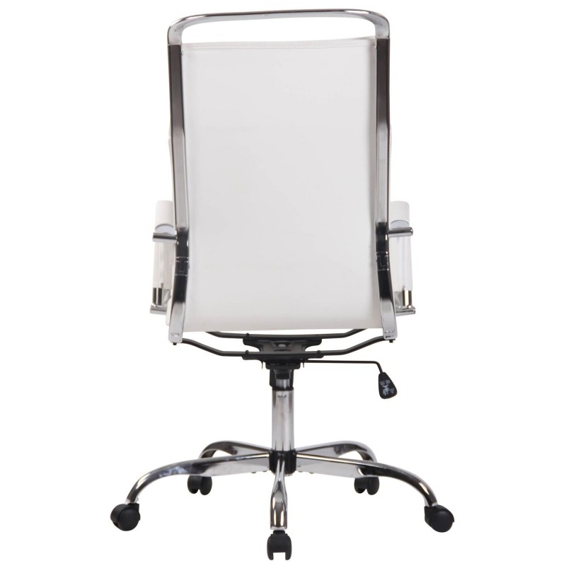 Silla de Oficina QUEBEC PIEL REAL, Color Marrón