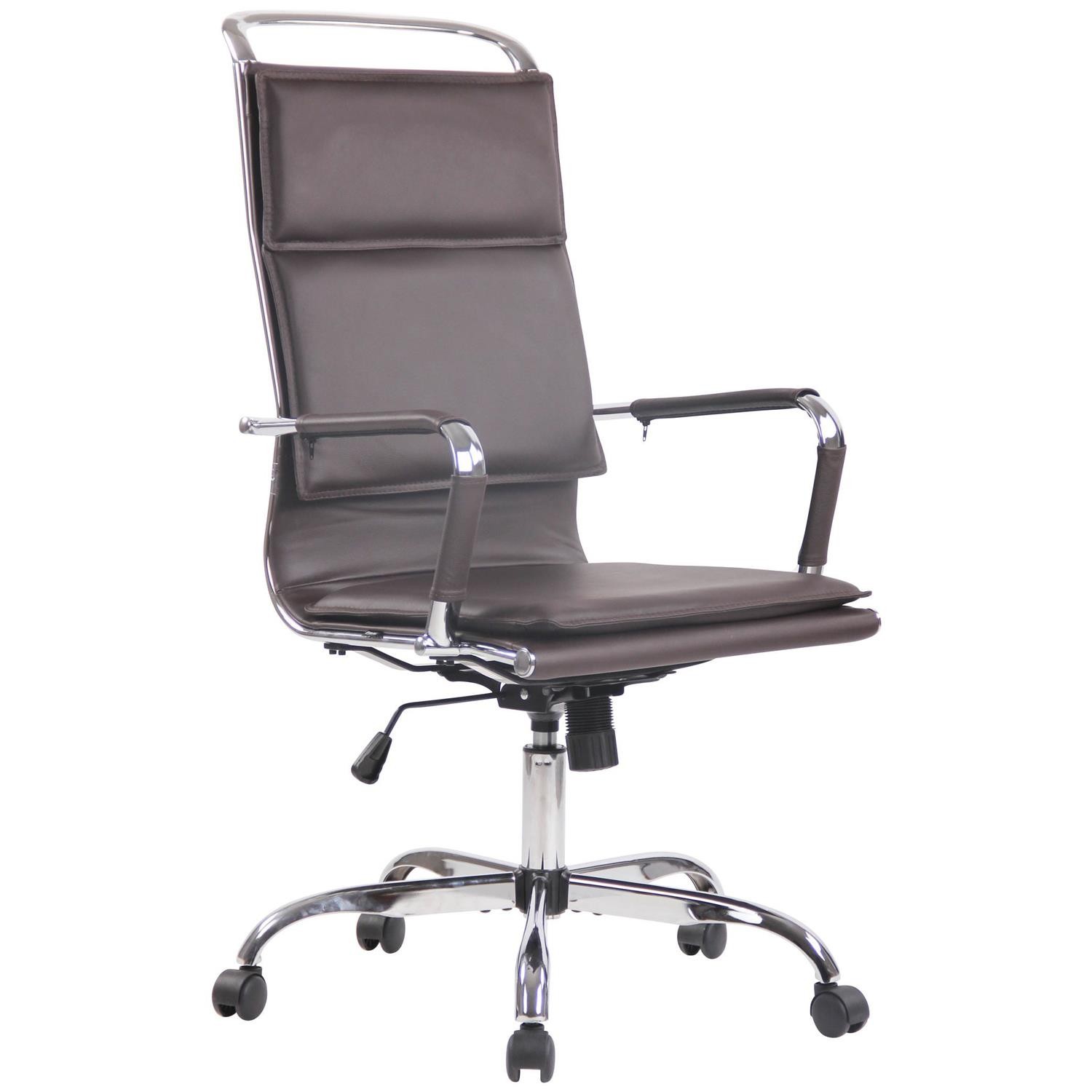Silla de Oficina QUEBEC PIEL REAL, Elegante y Confortable, color Negro