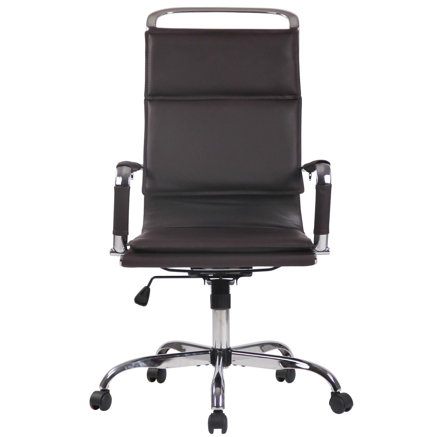 Silla de Oficina QUEBEC PIEL REAL, Elegante y Confortable, color Negro