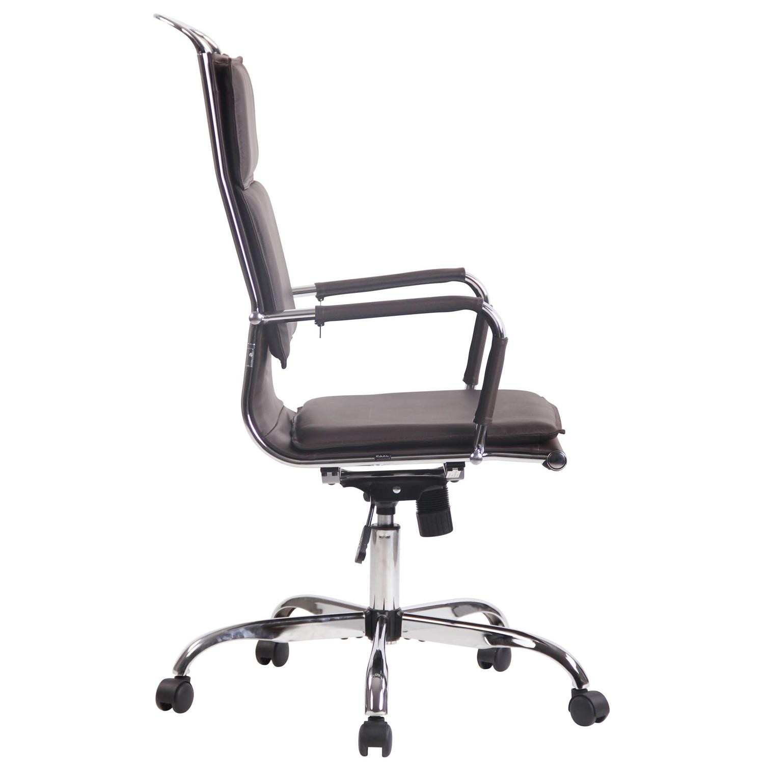 Silla de Oficina QUEBEC PIEL REAL, Elegante y Confortable, color Negro