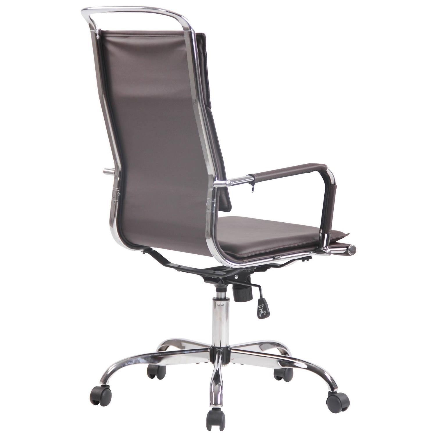 Silla de Oficina QUEBEC PIEL REAL, Elegante y Confortable, color Negro