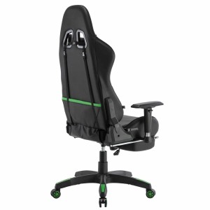 Silla Gaming TURBO LED PIEL, en Negro